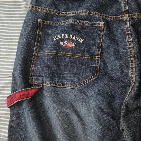 Mens U.S. Polo Assn Authentic Baggy Jeans Dark Wash‎ Denim 40x30 New with Tags - Picture 7 of 8